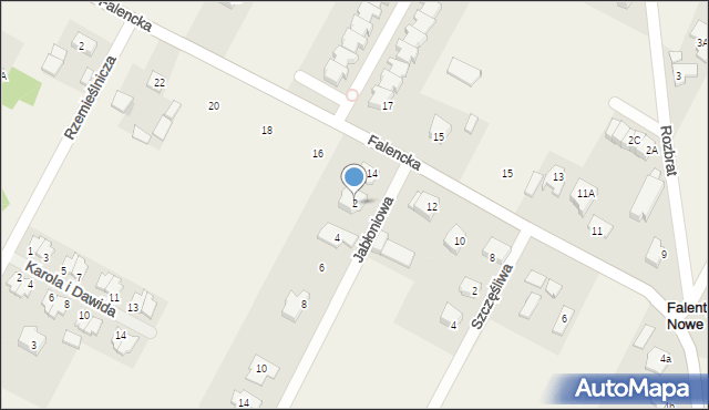 Falenty Nowe, Jabłoniowa, 2, mapa Falenty Nowe
