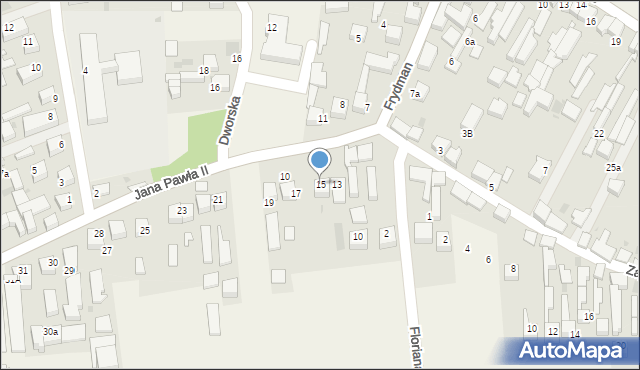 Frydman, Jana Pawła II, 15, mapa Frydman