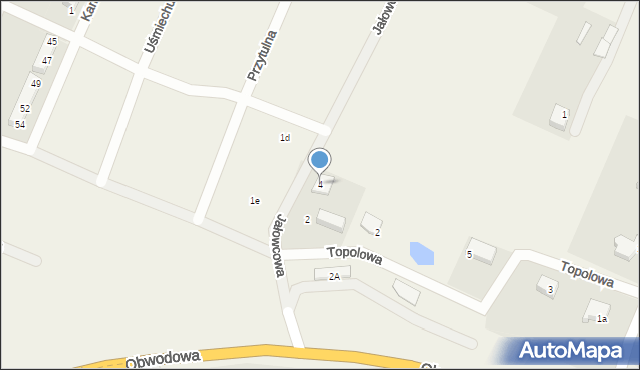 Gajewo, Jałowcowa, 4, mapa Gajewo