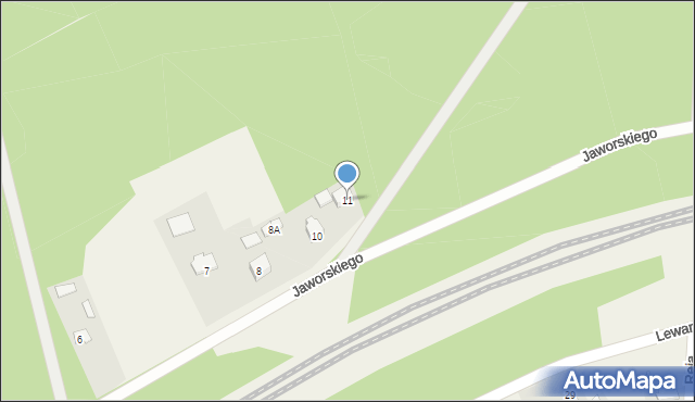 Garbatka-Letnisko, Jaworskiego Jana, dr., 11, mapa Garbatka-Letnisko