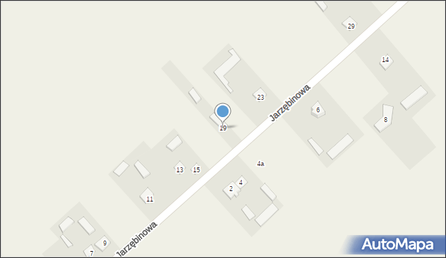 Garbów, Jarzębinowa, 19, mapa Garbów