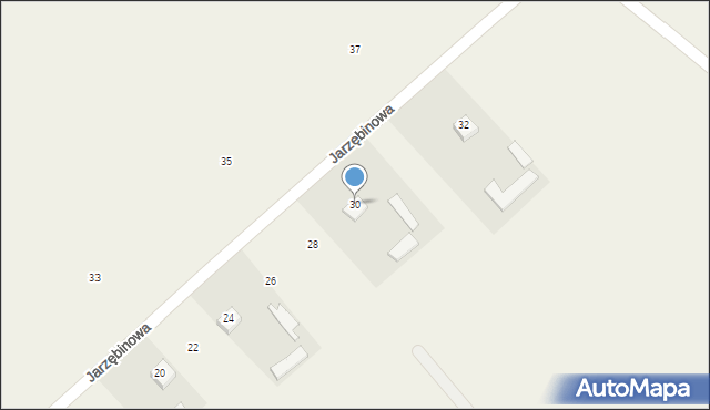Garbów, Jarzębinowa, 30, mapa Garbów