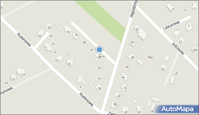 Garwolin, Jagodzińska, 45, mapa Garwolin