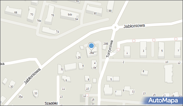 Gdańsk, Jabłoniowa, 29a, mapa Gdańska