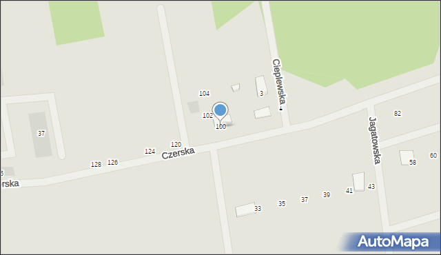 Gdańsk, Jagatowska, 100, mapa Gdańska