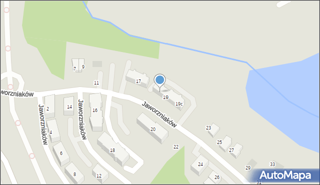 Gdańsk, Jaworzniaków, 19a, mapa Gdańska