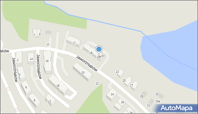 Gdańsk, Jaworzniaków, 19c, mapa Gdańska