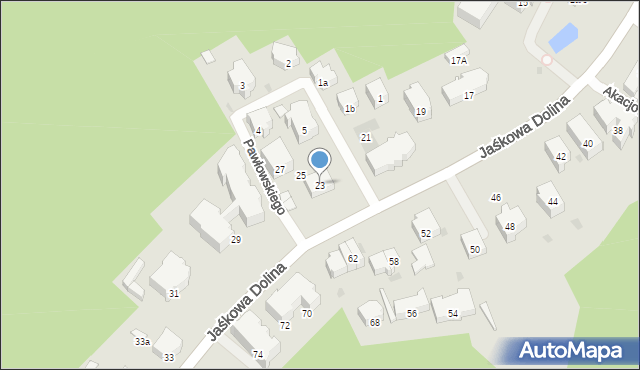 Gdańsk, Jaśkowa Dolina, 23, mapa Gdańska