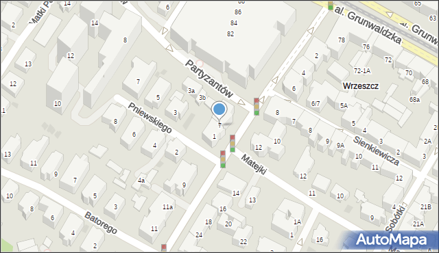 Gdańsk, Jaśkowa Dolina, 7, mapa Gdańska