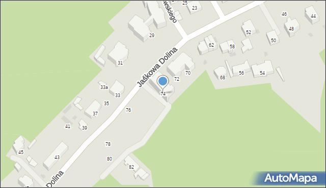 Gdańsk, Jaśkowa Dolina, 74, mapa Gdańska