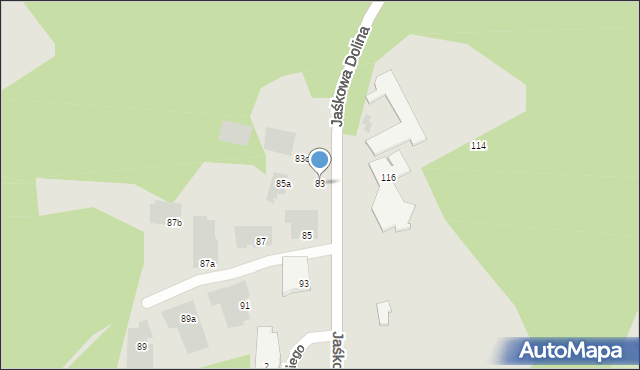 Gdańsk, Jaśkowa Dolina, 83, mapa Gdańska