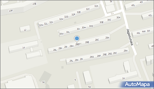 Gdańsk, Jagiellońska, 28G, mapa Gdańska