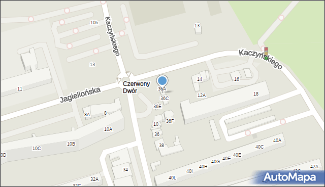 Gdańsk, Jagiellońska, 36B, mapa Gdańska
