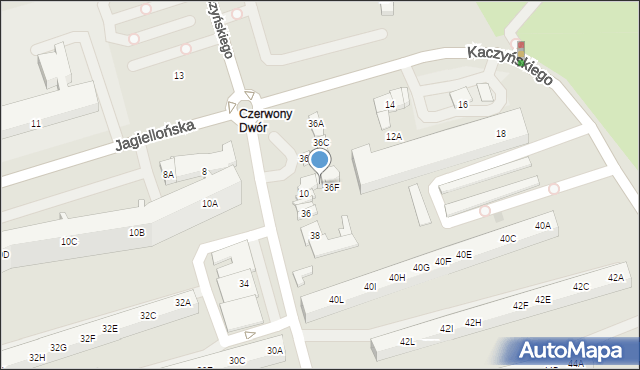 Gdańsk, Jagiellońska, 36G, mapa Gdańska