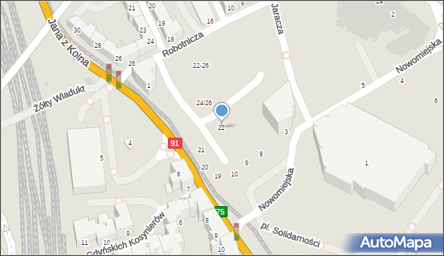 Gdańsk, Jana z Kolna, 22, mapa Gdańska