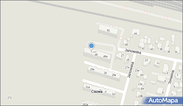 Gdynia, Janowska, 48c, mapa Gdyni