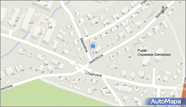 Gdynia, Jaskółcza, 3, mapa Gdyni