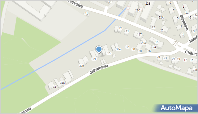 Gdynia, Jałowcowa, 32e, mapa Gdyni