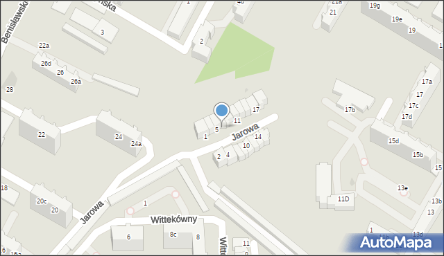 Gdynia, Jarowa, 7, mapa Gdyni