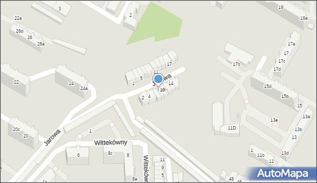 Gdynia, Jarowa, 8, mapa Gdyni