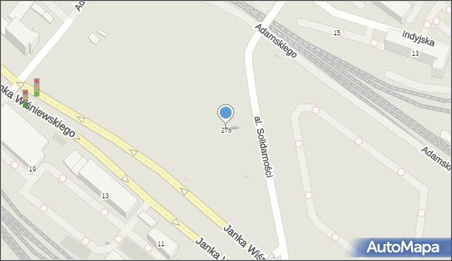Gdynia, Janka Wiśniewskiego, 27b, mapa Gdyni