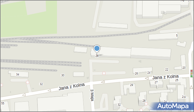 Gdynia, Jana z Kolna, 28, mapa Gdyni