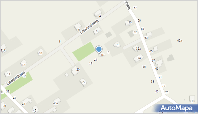 Gęsiniec, Jarzębinowa, 12, mapa Gęsiniec