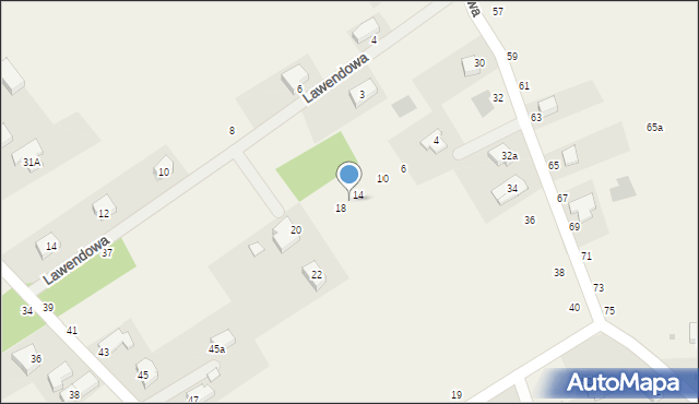 Gęsiniec, Jarzębinowa, 16, mapa Gęsiniec