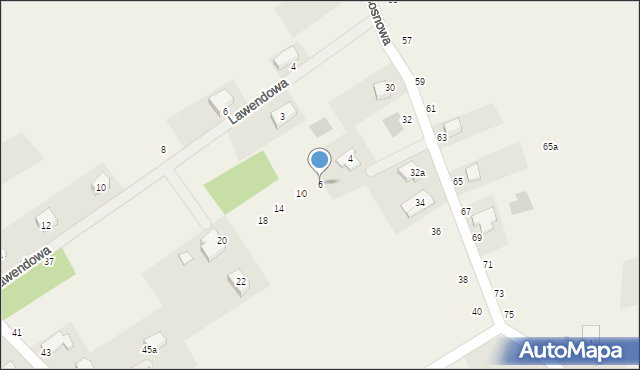 Gęsiniec, Jarzębinowa, 6, mapa Gęsiniec