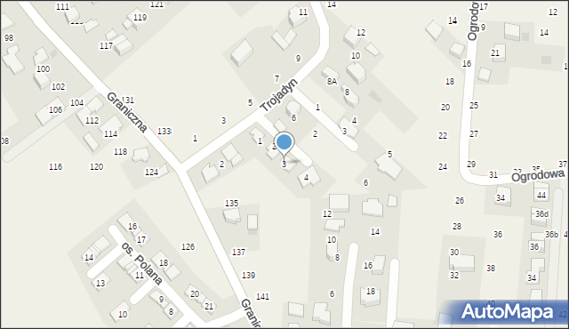 Giebułtów, Jaworowa, 3, mapa Giebułtów