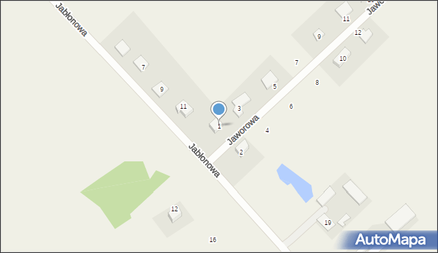 Glincz, Jaworowa, 1, mapa Glincz