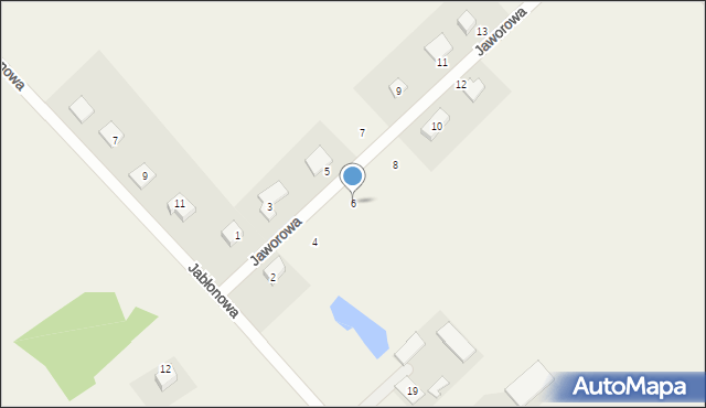 Glincz, Jaworowa, 6, mapa Glincz