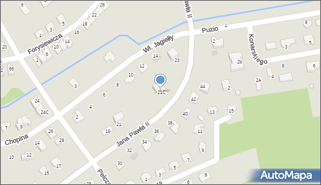 Głogów Małopolski, Jana Pawła II, 21C, mapa Głogów Małopolski