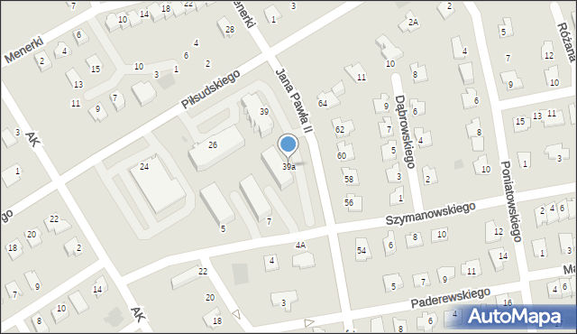 Głogów Małopolski, Jana Pawła II, 39a, mapa Głogów Małopolski