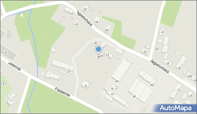 Głogówek, Jagiellońska, 15, mapa Głogówek