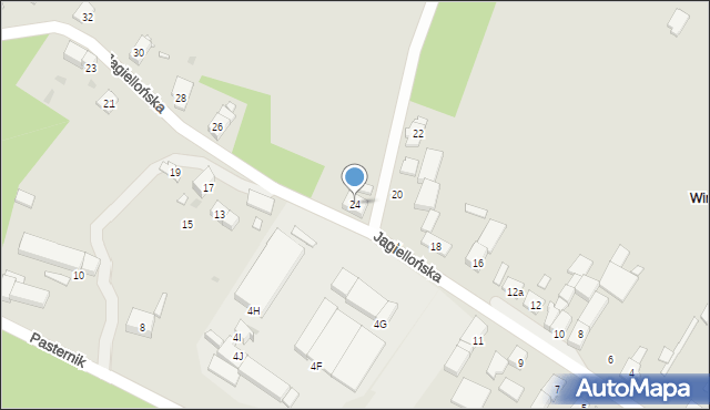Głogówek, Jagiellońska, 24, mapa Głogówek