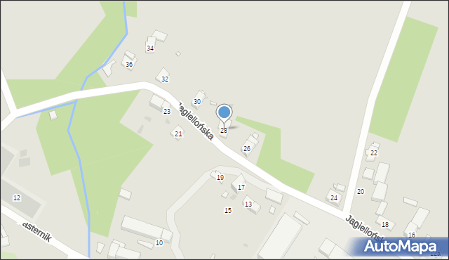 Głogówek, Jagiellońska, 28, mapa Głogówek