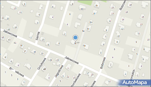 Głogowo, Jałowcowa, 6c, mapa Głogowo