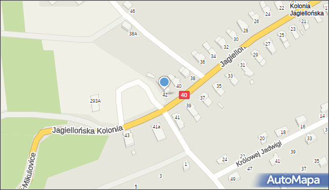 Głuchołazy, Jagiellońska Kolonia, 42, mapa Głuchołazy