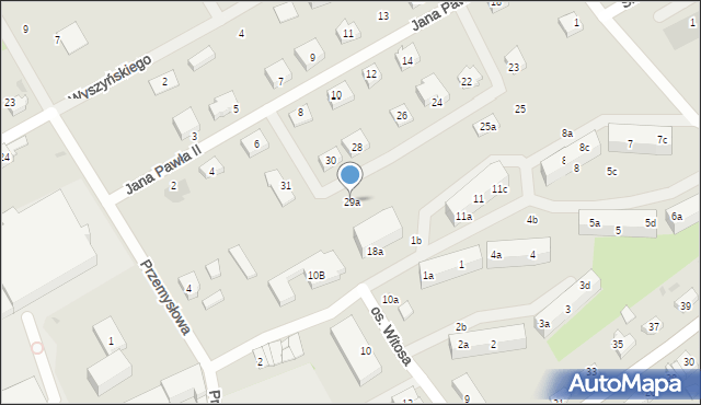 Gniew, Jana Pawła II, 29a, mapa Gniew