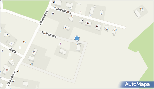 Gniewowo, Jabłoniowa, 6, mapa Gniewowo