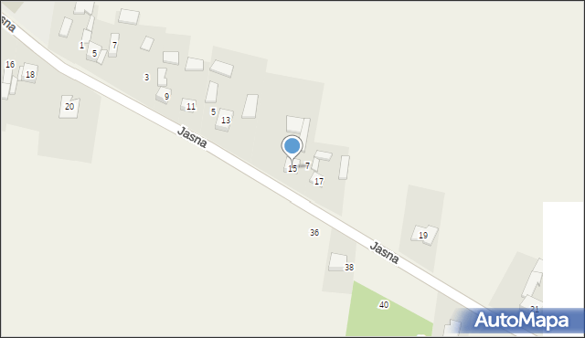 Gołaczewy, Jasna, 15, mapa Gołaczewy