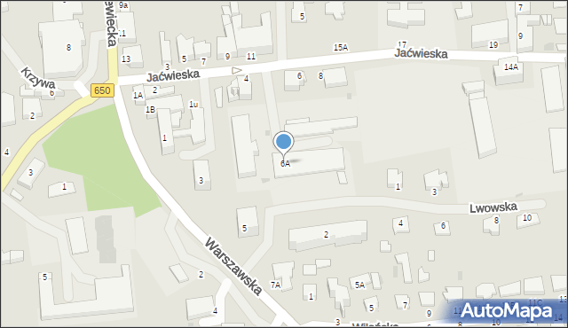 Gołdap, Jaćwieska, 6A, mapa Gołdap