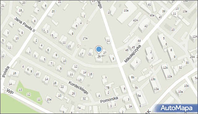 Goleniów, Jana Pawła II, 25, mapa Goleniów