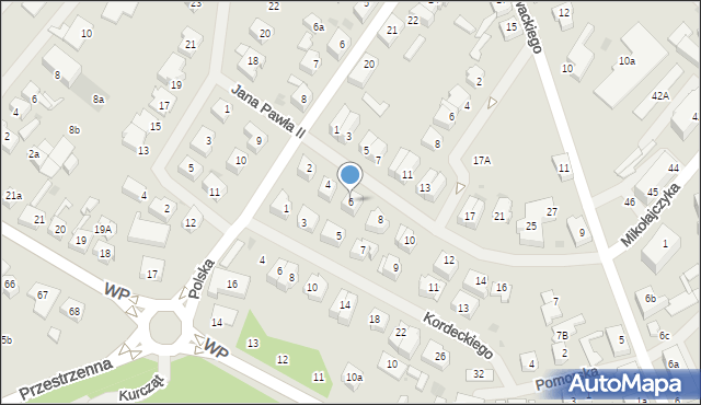 Goleniów, Jana Pawła II, 6, mapa Goleniów