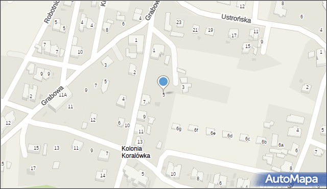 Goleszów, Jasna, 5, mapa Goleszów
