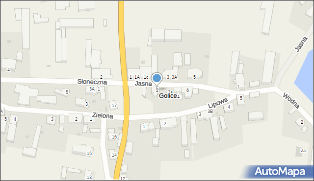 Golice, Jasna, 2, mapa Golice