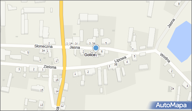 Golice, Jasna, 4, mapa Golice