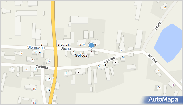 Golice, Jasna, 6, mapa Golice