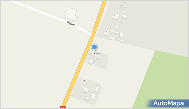 Golina, Jarocińska, 1, mapa Golina